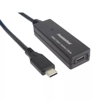 PremiumCord USB-C átjátszó és hosszabbító kábel férfi és női, 5Gbps 5m