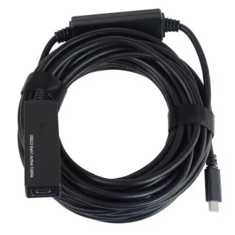 PremiumCord USB-C átjátszó és hosszabbító kábel férfi és női, 5Gbps 5m