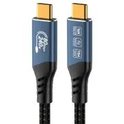 PremiumCord USB4 2.0-s verzió, 80 Gbps, 16K@60Hz, 240 W, Thunderbolt 3 és 4 kábel, 1,5 m