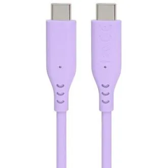 PremiumCord szilikon kábel USB-C csatlakozókkal, 60 W, 480 Mbps, lila, extra puha, 1,5 m PremiumCord szilikon kábel USB-C csatlakozókkal, 60 W, 480 Mbps, lila, extra puha, 1,5 m