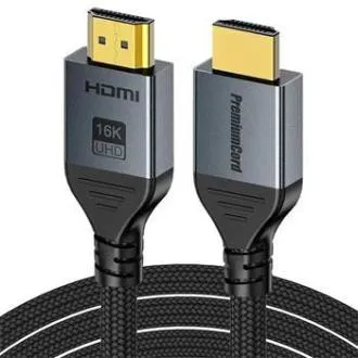 PremiumCord Ultra HD HDMI 2.2 kábel 16K@60Hz, 8K@240Hz, 4K@480Hz, aranyozott, 1 m PremiumCord Ultra HD HDMI 2.2 kábel 16K@60Hz, 8K@240Hz, 4K@480Hz, aranyozott, 1 m