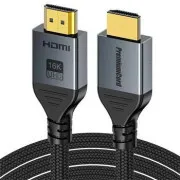 PremiumCord Ultra HD HDMI 2.2 kábel 16K@60Hz, 8K@240Hz, 4K@480Hz, aranyozott, 5 m