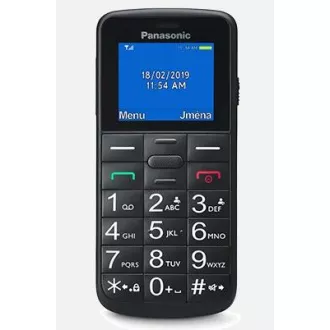 Panasonic KX-TU110EXB mobiltelefon időseknek - színes kijelző, Dual Sim, microSD, fekete színű