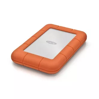 LACIE RUGGED Secure 2TB 2,5 hüvelykes USB-C USB3.1 csepp- és esőálló, minden terepen használható narancssárga színű
