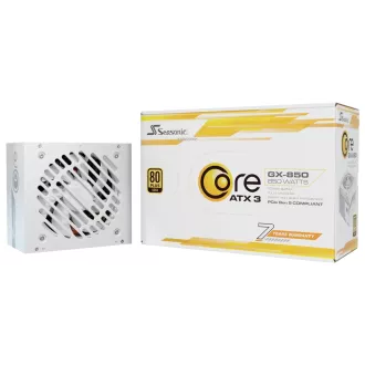 SEASONIC tápegység 850W Core GX-850, ATX 3.1, 80  Gold, fehér