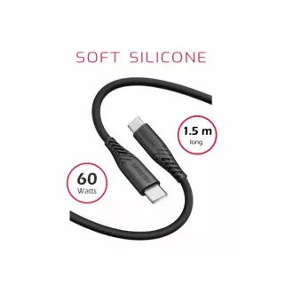SWISSTEN ADATKÁBEL PUHA SZILIKON USB-C / USB-C 1,5 M 60W FEKETE SWISSTEN ADATKÁBEL PUHA SZILIKON USB-C / USB-C 1,5 M 60W FEKETE
