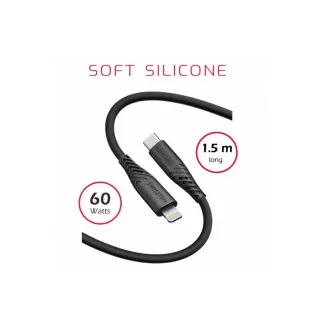 SWISSTEN ADATKÁBEL PUHA SZILIKON USB-C / USB-C 1,5 M 60W FEKETE