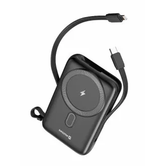 SWISSTEN POWER BANK 10 000 mAh PD 20 W, beépített USB-C és Lightning kábelekkel (MagSafe-kompatibilis) SWISSTEN POWER BANK 10 000 mAh PD 20 W, beépített USB-C és Lightning kábelekkel (MagSafe-kompatibilis)