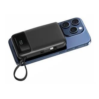 SWISSTEN POWER BANK 10 000 mAh PD 20 W, beépített USB-C és Lightning kábelekkel (MagSafe-kompatibilis) SWISSTEN POWER BANK 10 000 mAh PD 20 W, beépített USB-C és Lightning kábelekkel (MagSafe-kompatibilis)