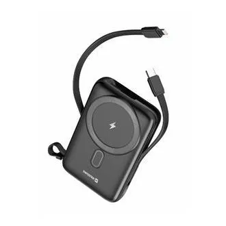 SWISSTEN POWER BANK 10 000 mAh PD 20 W, beépített USB-C és Lightning kábelekkel (MagSafe-kompatibilis) SWISSTEN POWER BANK 10 000 mAh PD 20 W, beépített USB-C és Lightning kábelekkel (MagSafe-kompatibilis)