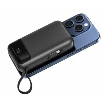 SWISSTEN POWER BANK 20 000 mAh PD 20 W, beépített USB-C és Lightning kábelekkel (MagSafe-kompatibilis) SWISSTEN POWER BANK 20 000 mAh PD 20 W, beépített USB-C és Lightning kábelekkel (MagSafe-kompatibilis)