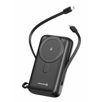 SWISSTEN POWER BANK 20 000 mAh PD 20 W, beépített USB-C és Lightning kábelekkel (MagSafe-kompatibilis) SWISSTEN POWER BANK 20 000 mAh PD 20 W, beépített USB-C és Lightning kábelekkel (MagSafe-kompatibilis)