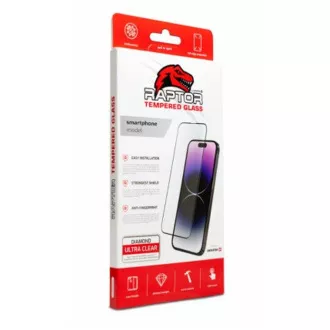 SWISSTEN RAPTOR GYÉMÁNT ULTRA TISZTA 3D EDZETT ÜVEG ALMA IPHONE 15 FEKETE