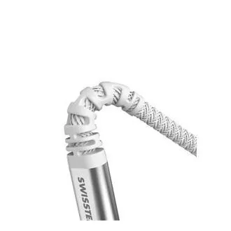 SWISSTEN ADATKÁBEL KEVLÁR USB / LIGHTNING 1,5 M FEHÉR