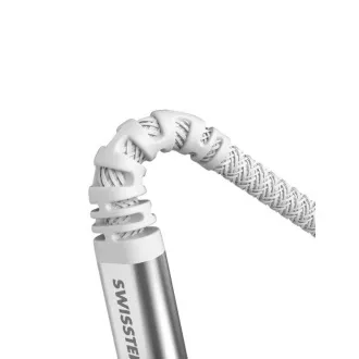 SWISSTEN ADATKÁBEL KEVLAR USB-C / LIGHTNING 1,5 M FEHÉR
