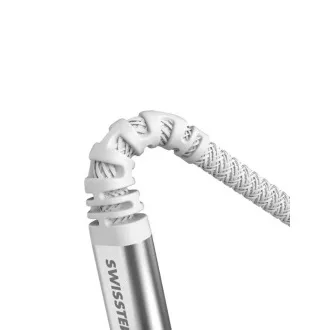 SWISSTEN ADATKÁBEL KEVLAR USB-C / USB-C 1,5 M FEHÉR