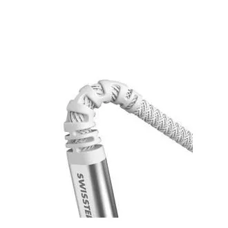 SWISSTEN ADATKÁBEL KEVLAR USB-C / USB-C 1,5 M FEHÉR