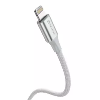 SWISSTEN ADATKÁBEL TEXTILE II USB / LIGHTNING 1,5 M FEHÉR