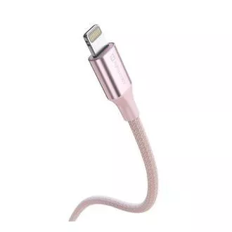 SWISSTEN ADATKÁBEL TEXTILE II USB / LIGHTNING 1,5 M RÓZSASZÍNŰ SWISSTEN ADATKÁBEL TEXTILE II USB / LIGHTNING 1,5 M RÓZSASZÍNŰ