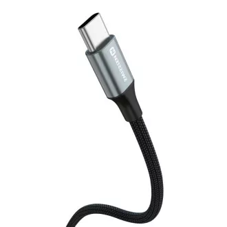 SWISSTEN ADATKÁBEL TEXTILE II USB / USB-C 1,5 M FEKETE