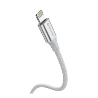 SWISSTEN ADATKÁBEL TEXTILE II USB-C / LIGHTNING 1,5 M FEHÉR