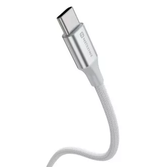 SWISSTEN ADATKÁBEL TEXTILE II USB-C / USB-C 1,5 M FEHÉR