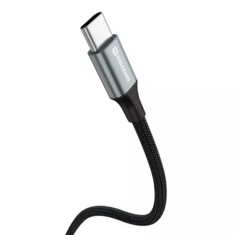 SWISSTEN ADATKÁBEL TEXTILE II USB-C / USB-C 1,5 M FEKETE