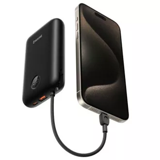 SWISSTEN POWER BANK VOLTBOX 35W 30000 mAh BEÁLLÍTOTT USB-C ÉS LIGHTNING KABELEK FEKETE