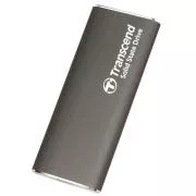 Transcend ESD265C 2TB, USB 10Gbps Type C, külső SSD (3D NAND flash), kompakt méret, szürke