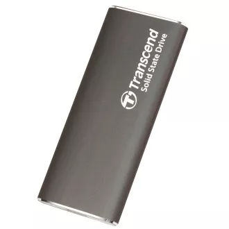 Transcend ESD265C 2TB, USB 10Gbps Type C, külső SSD (3D NAND flash), kompakt méret, szürke