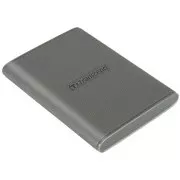 Transcend ESD360C 4TB, USB 20Gbps Type C, külső SSD (3D NAND flash), 2000MB/R, 2000MB/W, szürke