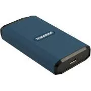 Transcend ESD410C 2TB, USB 20Gbps Type C, külső tartós SSD (3D NAND flash), 2000MB/R, 2000MB/W, kék színű