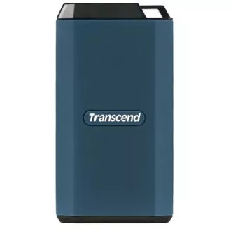 Transcend ESD410C 2TB, USB 20Gbps Type C, külső tartós SSD (3D NAND flash), 2000MB/R, 2000MB/W, kék színű