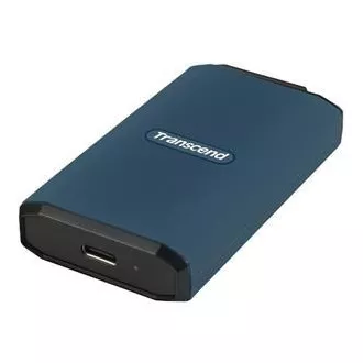 Transcend ESD410C 2TB, USB 20Gbps Type C, külső tartós SSD (3D NAND flash), 2000MB/R, 2000MB/W, kék színű