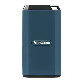 Transcend ESD410C 4TB, USB 20Gbps Type C, külső tartós SSD (3D NAND flash), 2000MB/R, 2000MB/W, kék színű