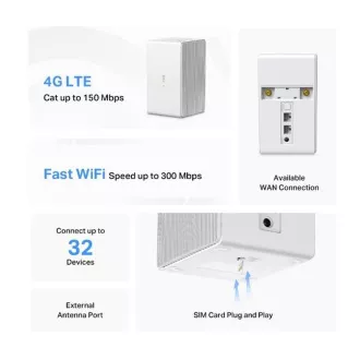 MERCUSYS MB110-4G - N300Mbps vezeték nélküli LTE modem és útválasztó