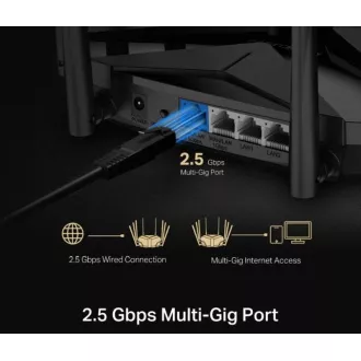 MERCUSYS MR90X - AX6000 WiFi 6 router dual AP/WiFi router, 3x GLAN, 1x GWAN/ 574Mbps 2.4/ 2402Mbps 5GHz