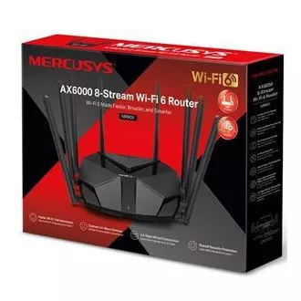 MERCUSYS MR90X - AX6000 WiFi 6 router dual AP/WiFi router, 3x GLAN, 1x GWAN/ 574Mbps 2.4/ 2402Mbps 5GHz
