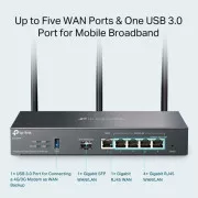 TP-Link ER706W - AX3000 Router VPN WiFi 6, 1x GWAN   4x GWAN/LAN   1x GWAN/LAN SFP, USB, Omada SDN