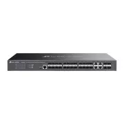 TP-Link SG3428XF Omada 24 portos SFP L2  menedzselt kapcsoló 4 10GE SFP  bővítőhelyekkel