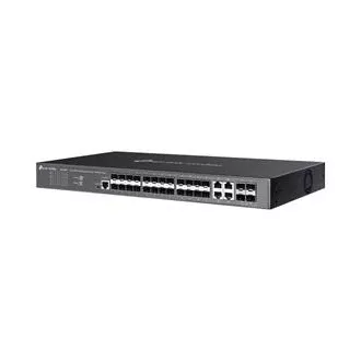 TP-Link SG3428XF Omada 24 portos SFP L2  menedzselt kapcsoló 4 10GE SFP  bővítőhelyekkel