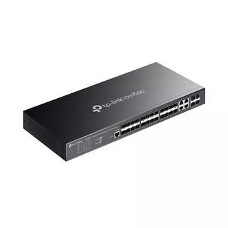 TP-Link SG3428XF Omada 24 portos SFP L2  menedzselt kapcsoló 4 10GE SFP  bővítőhelyekkel