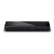 TP-Link UH700, 7 portos USB 3.0 Hub, asztali, 12V/2.5A hálózati adapterrel együtt.