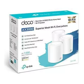 TP-Link Deco X60(1-pack) - AX5400 Mesh Wi-Fi 6 rendszer intelligens otthonhoz - HomeCare - (1-pack)