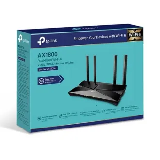 TP-Link Archer VX1800V - AX1800 Wi-Fi 6 VDSL/ADSL modem és útválasztó, USB 2.0 3G/4G és médiához, RJ-11 VoIP telefonhoz, Eas - Használt TP-Link Archer VX1800V - AX1800 Wi-Fi 6 VDSL/ADSL modem és útválasztó, USB 2.0 3G/4G és médiához, RJ-11 VoIP telefonhoz, Eas - Használt