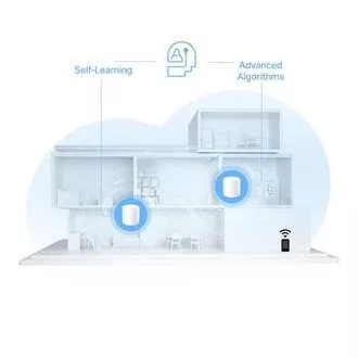TP-Link Deco X10(1-pack) - AX1500 Mesh Wi-Fi 6 rendszer intelligens otthonhoz - szülői felügyelet - (1-pack)