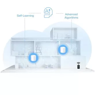 TP-Link Deco X10(2-pack) - AX1500 Mesh Wi-Fi 6 rendszer intelligens otthonhoz - szülői felügyelet - (2-pack)