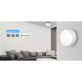 TP-Link Deco X50-PoE(2-pack) - AX3000 Multi-Gig 2,5 Gbps Mesh Wi-Fi 6 rendszer PoE-vel - HomeShield (2-pack)