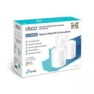 TP-Link Deco X60(3-pack) - AX5400 Mesh Wi-Fi 6 rendszer intelligens otthonhoz - HomeCare - (3-pack) TP-Link Deco X60(3-pack) - AX5400 Mesh Wi-Fi 6 rendszer intelligens otthonhoz - HomeCare - (3-pack)