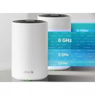 TP-Link Deco XE75 Pro(3-pack) - Multi-Gig 2,5 Gbps AXE5400 Tri-band Mesh Wi-Fi 6E rendszer, HomeShield (3-pack)